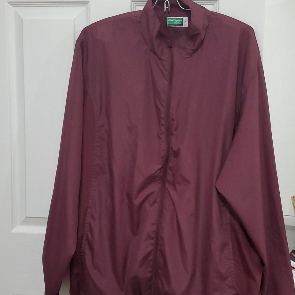 EUC ❤❤BEN HOGAN PERFORMANCE UMISEX LIGHTWEIGHT BURGANDY LARGE JACKET